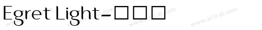 Egret Light字体转换